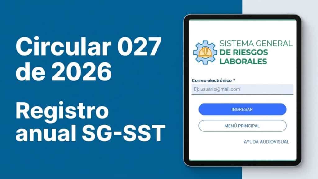 Portada del artículo sobre la Circular 027 de 2026 para el registro de autoevaluación SG-SST de CIV Salud.