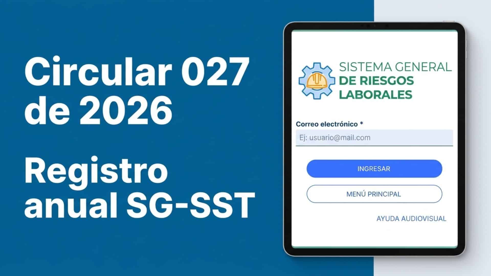 Portada del artículo sobre la Circular 027 de 2026 para el registro de autoevaluación SG-SST de CIV Salud.