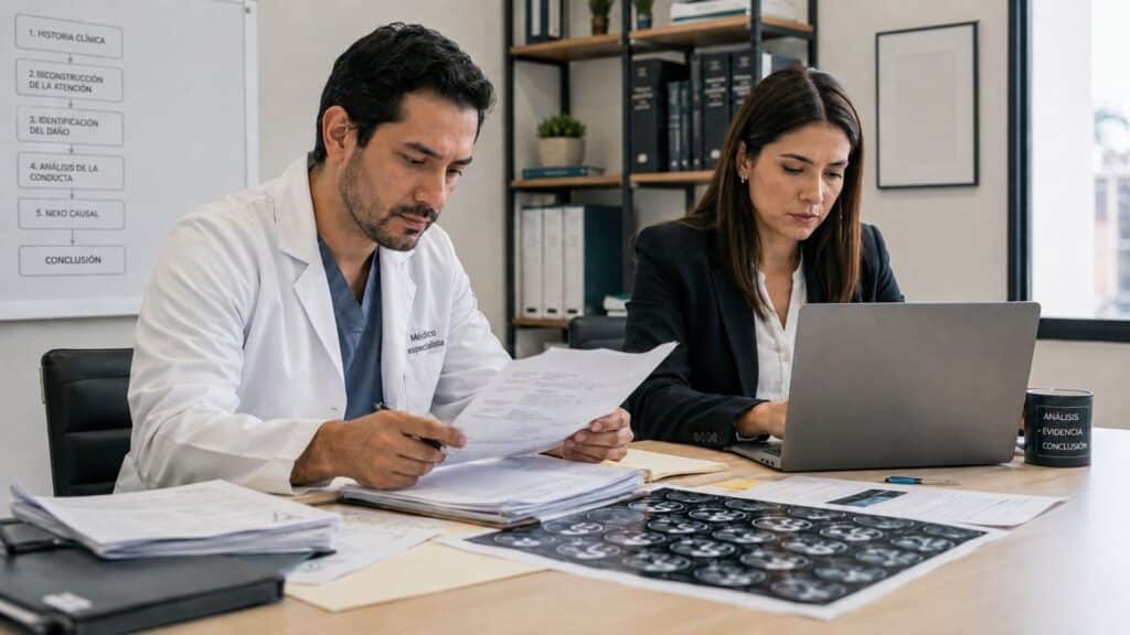 Análisis de posible negligencia médica en Colombia mediante revisión de historia clínica y evidencia médica