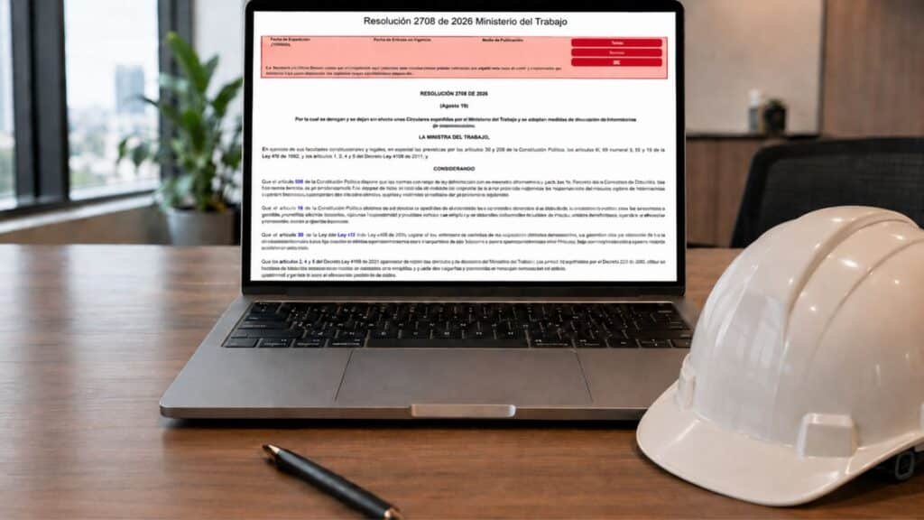 Resolución 2708 de 2026 del Ministerio del Trabajo y revisión normativa del SG-SST
